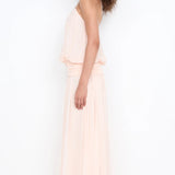 Camille Blouson Dress in Peach Bec and Bridge