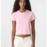 Raw Edge Baby Tee in Pink Bassike