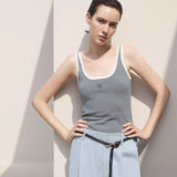 Chronicle Tank in Navy Stripe Viktoria + Woods