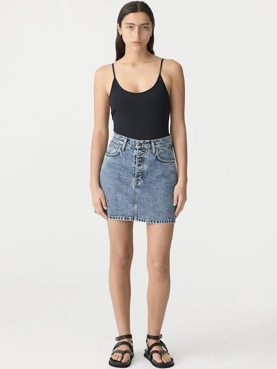 Denim Mini Skirt