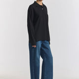 Beckett Polo in Black Viktoria + Woods