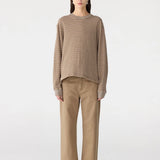 Stripe Slouch L/S In Brown Stripe