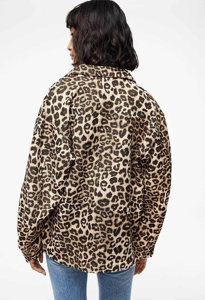Flynn Jacket in Leopard Anine Bing