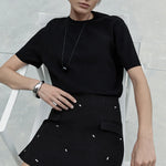 Kylie Mini Skirt in Black Elka Collective