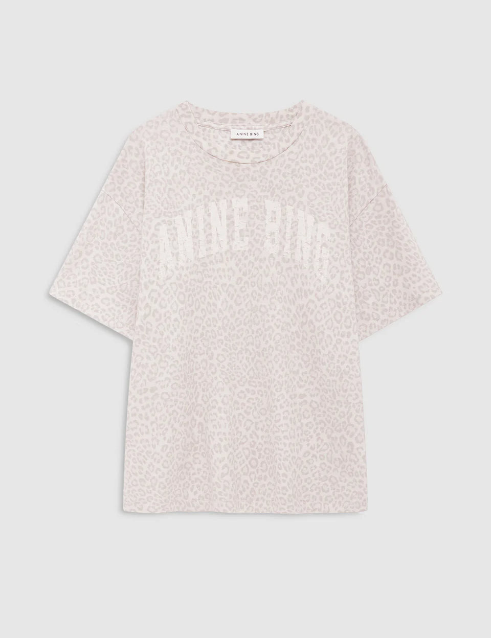 Cade Tee in Wash White Leopard ANINE BING