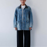 Charlie Jacket in Blue Denim Mabel