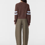 Wool Alpaca Zip Up Knit BASSIKE