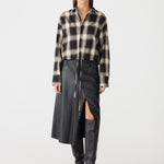 Drawstring Check Shirt BASSIKE