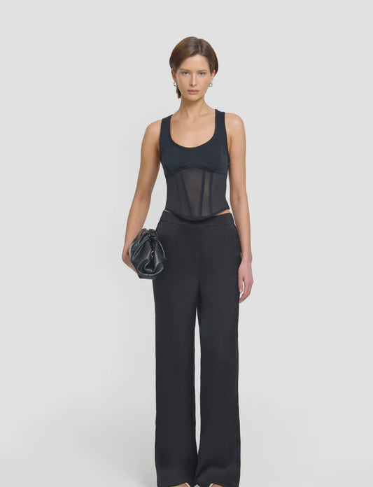 Skylark Wide Leg Pant in Black