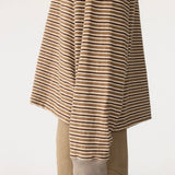 Stripe Slouch L/S In Brown Stripe