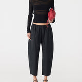 Crushed Gathered Cotton Pant Bassike