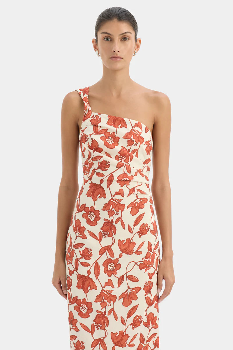 Chloe One Shoulder Midi Dress Sir.