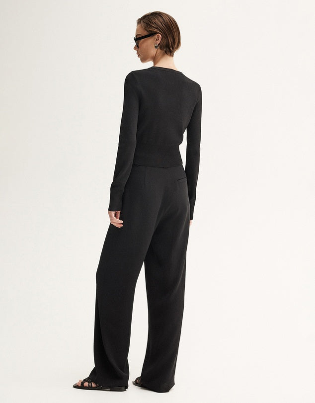 Penny Knit Cardigan in Black Elka Collective