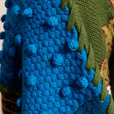 Lasso Patchwork Knit Cardigan