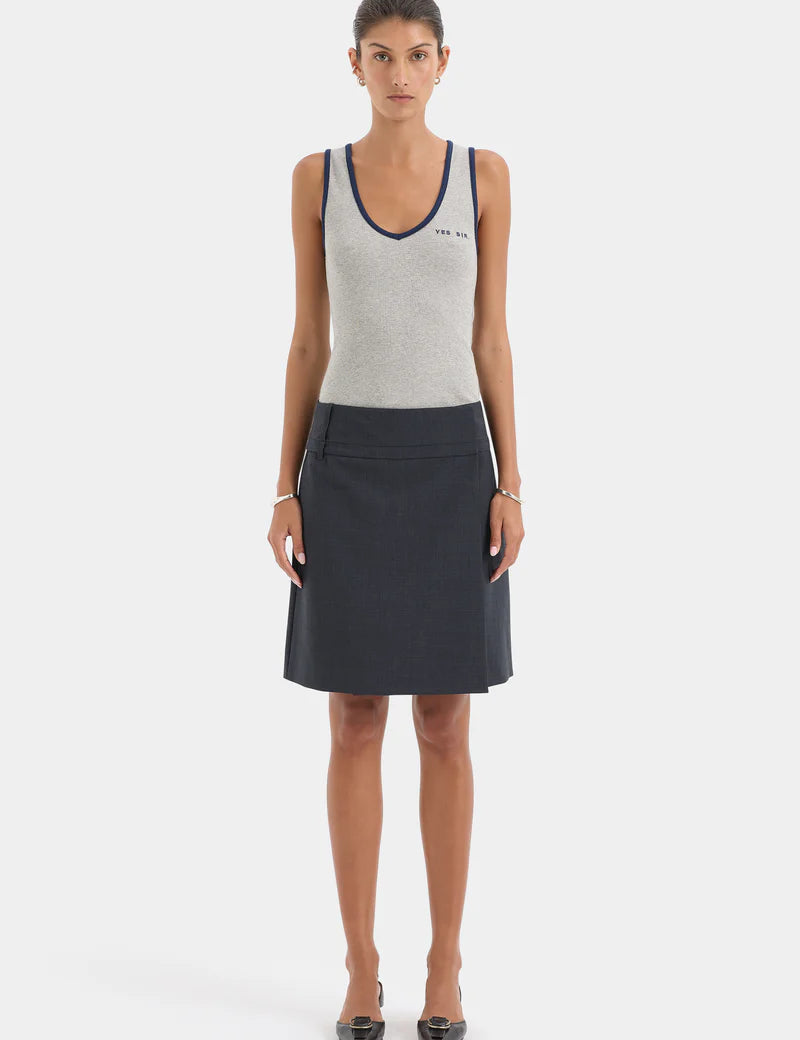 Yes Sir. Ribbed Tank in Grey Marle (Copy) Sir.