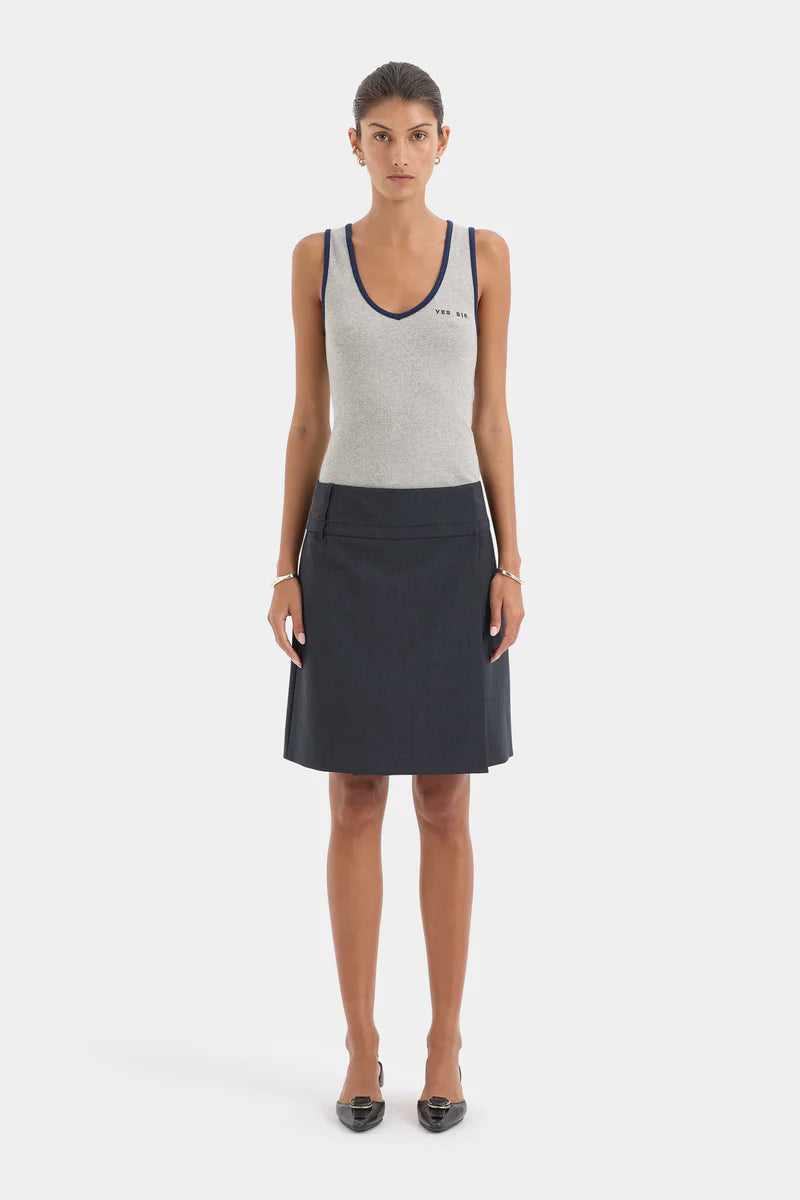 Yes Sir. Ribbed Tank in Grey Marle (Copy) Sir.