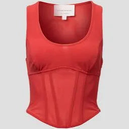 Enchantment Bustier in Mineral Red