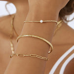 River Gold and Pearl Bracelet Arms of Eve