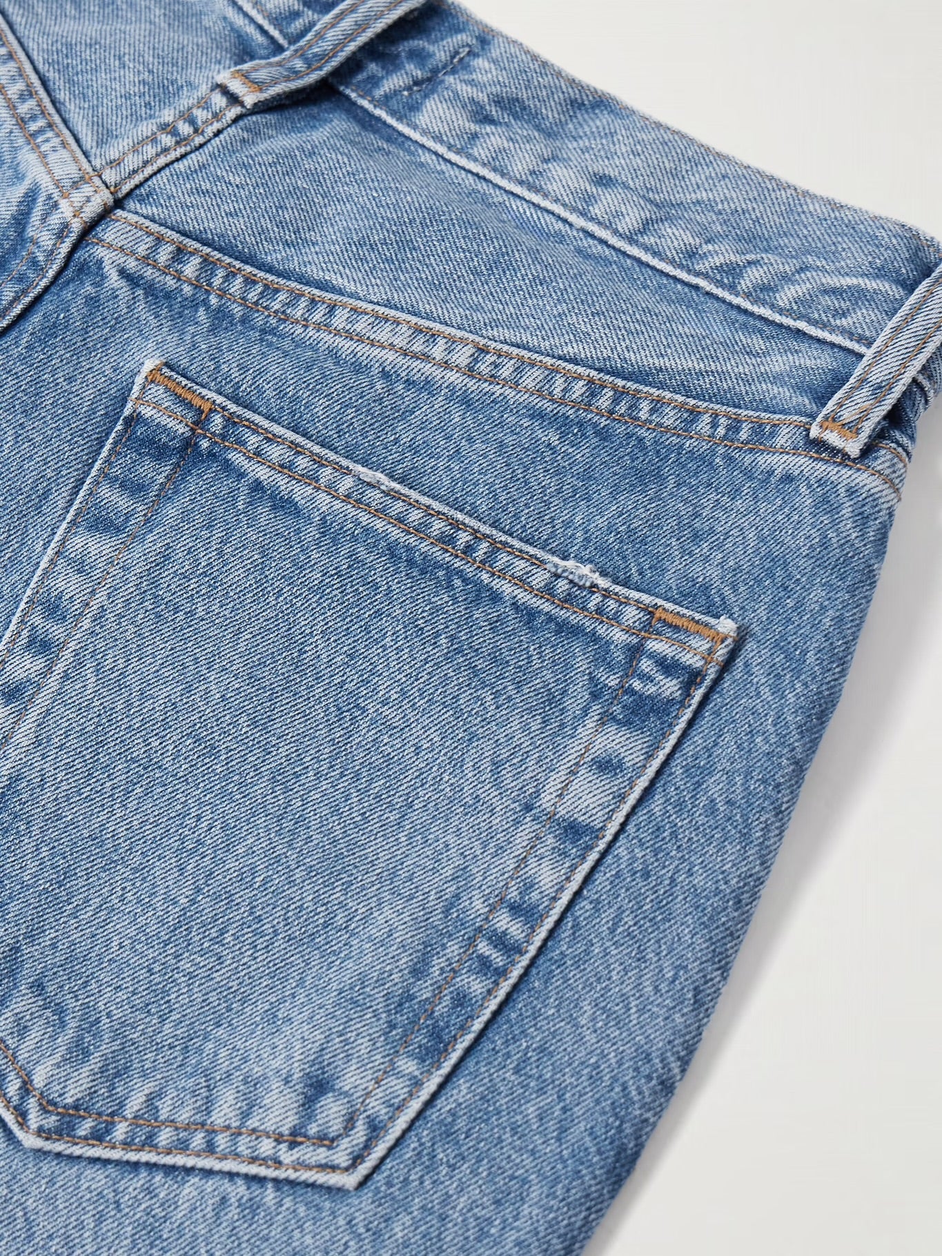 V-waist baggy Jean