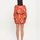 Vacanza Playsuit in Red Kivari