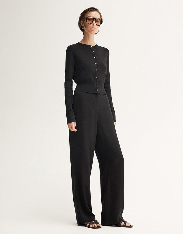 Penny Knit Cardigan in Black Elka Collective