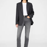 Jeremy Baseball Cap in Black Denim Anine Bing