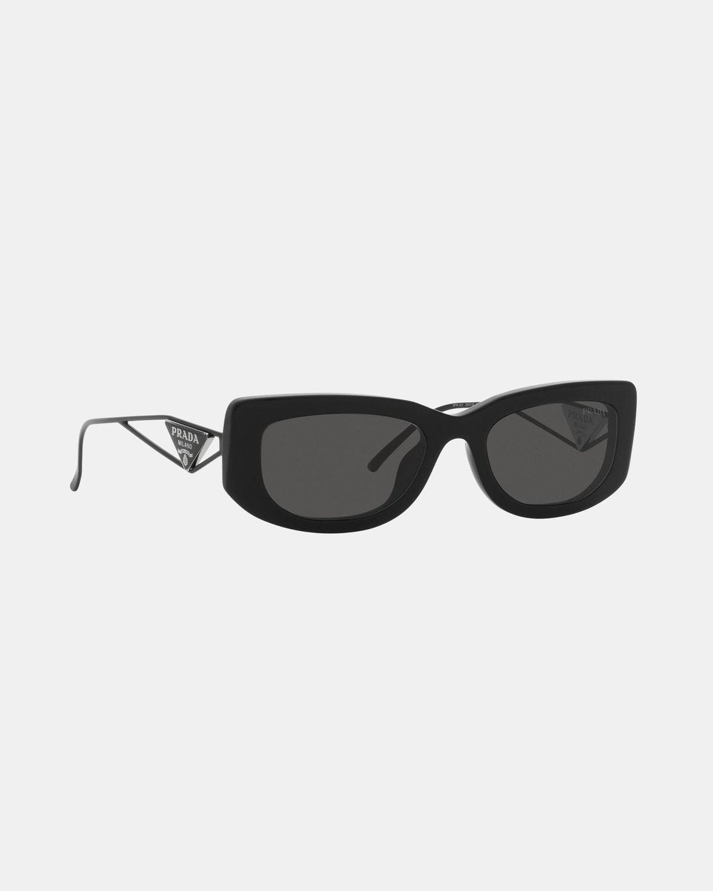 Prada Square Acetate Sunglasses in black