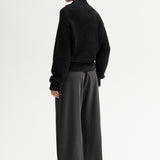Leon Knit Cardigan in Black Elka Collective