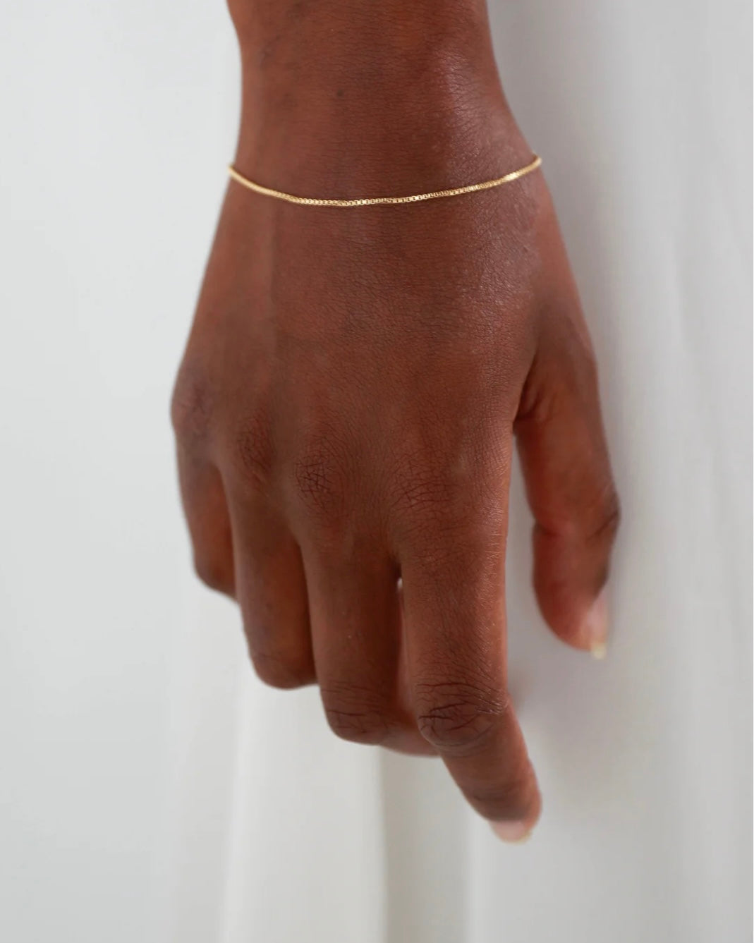 Box Chain Bracelet in Gold