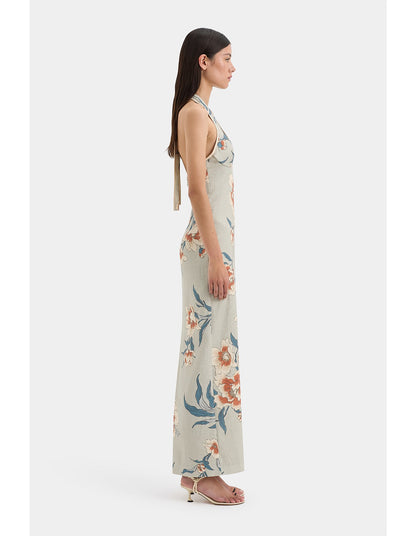 Roison Halter Midi in Bloom Floral