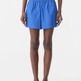 Cobalt Cotton Tennis Short in Cobalt Blue