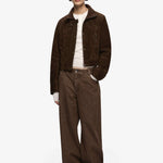 Hunter Suede Jacket in Dark Chocolate Bec and Bridge