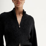 Leon Knit Cardigan in Black Elka Collective