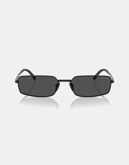 Prada Rectangular Metal Sunglasses