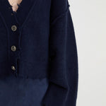 Pepa Cardigan in Navy Blanca