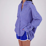 Mahalo Shirt in Blue Jasmine Alexa