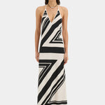 V neck maxi slip dress patterned by Sir. Clothlifestyle Boutique 