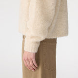 Wool Alpaca Zip up Knit