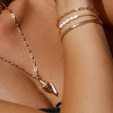 Seline Gold and Pearl Bracelet Arms of Eve