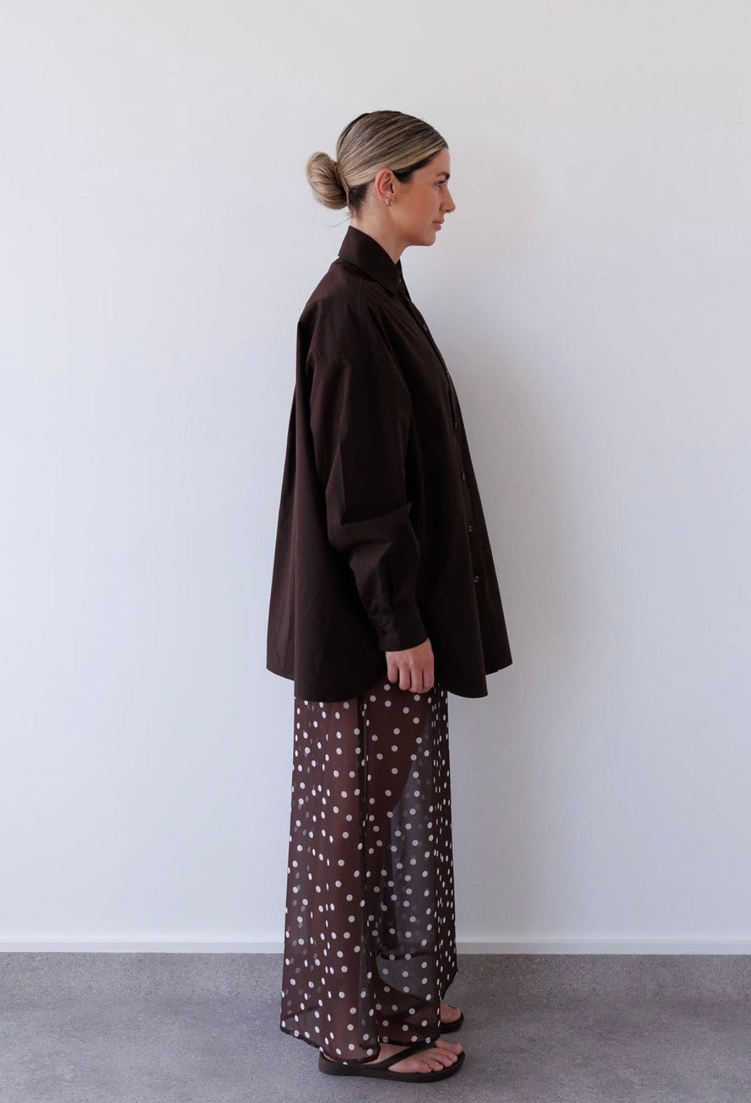 Bec Shirt in Chocolate Mabel