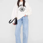 Miles Sweatshirt Collegiate in Cream ANINE BING