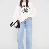 Miles Sweatshirt Collegiate in Cream ANINE BING