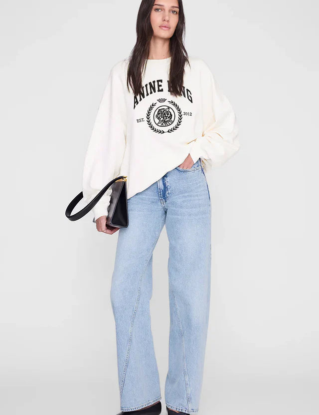 Miles Sweatshirt Collegiate in Cream ANINE BING