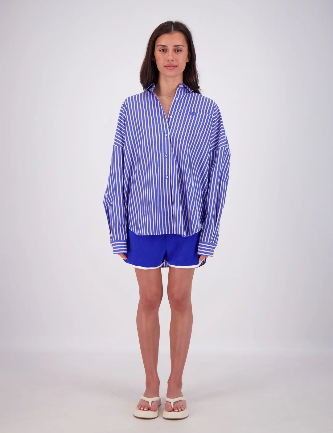 Mahalo Shirt in Blue Jasmine Alexa