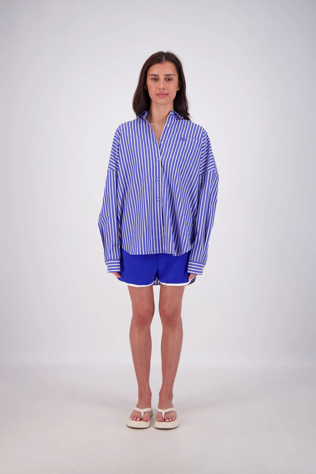 Mahalo Shirt in Blue Jasmine Alexa