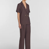Hepburn Shirt in Chocolate