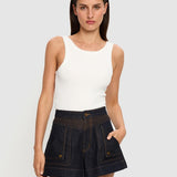 Celene Denim Short in Raw