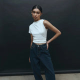 Ciera Asym Top in Chalk