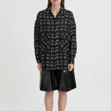 Knox Shirt in Black Blanca