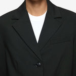 Marcelli Blazer in Black and White Pinkstripe Bec and Bridge